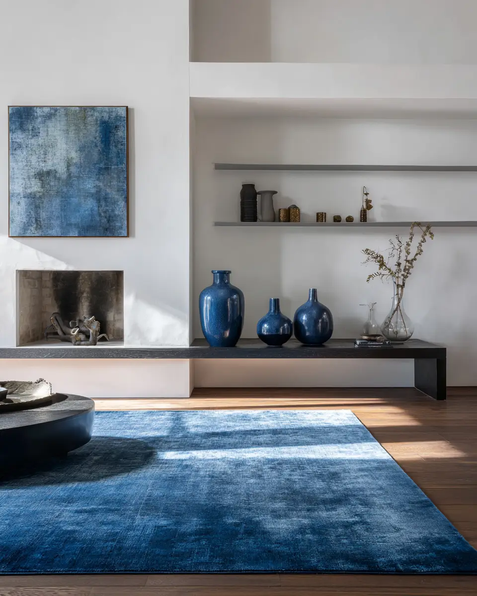 Blue Modern Living Room Decor Ideas