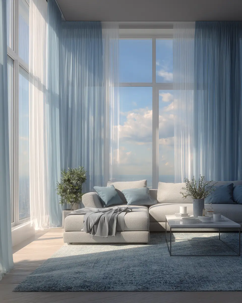 Blue Modern Living Room Decor Ideas