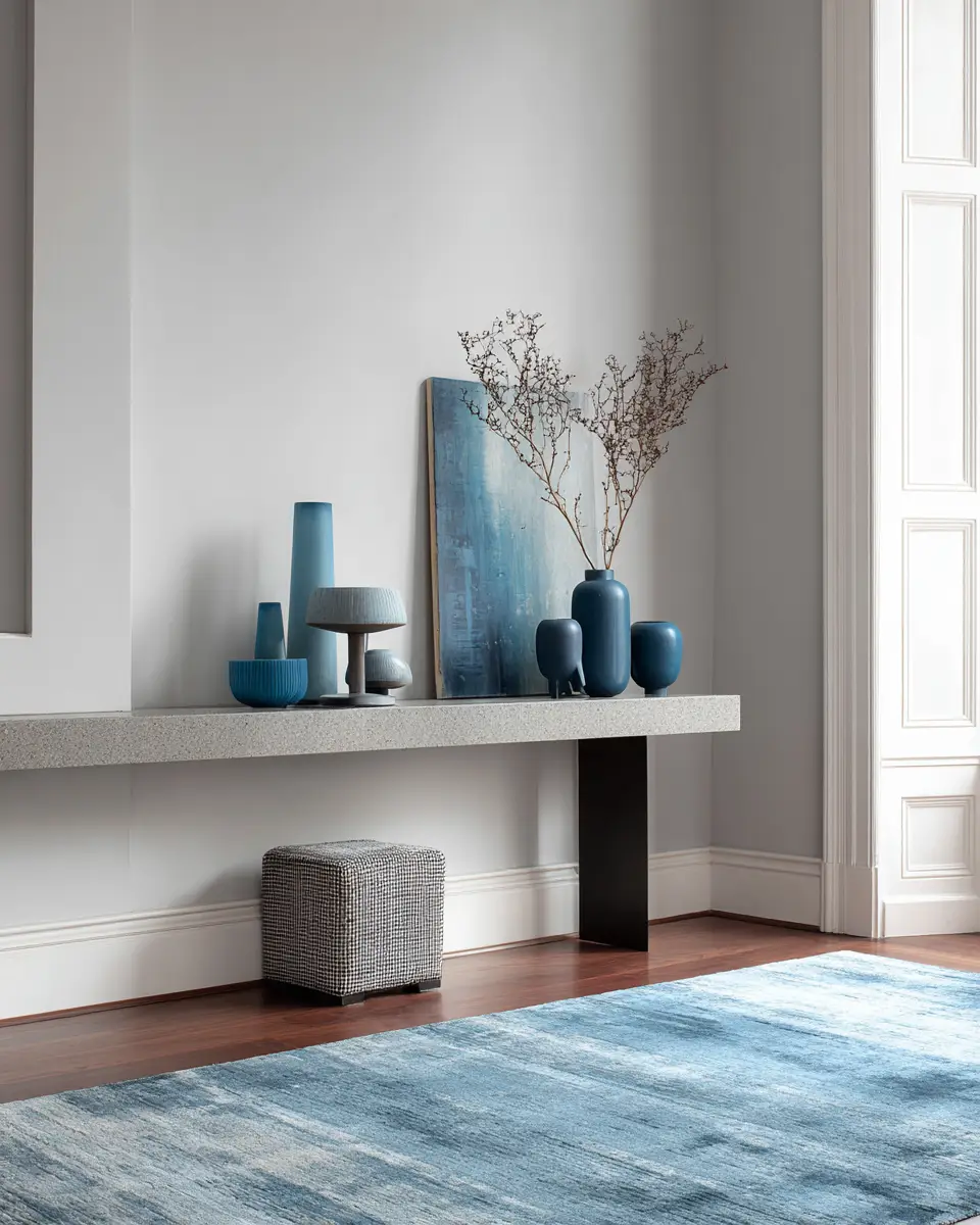 Blue Modern Living Room Decor Ideas