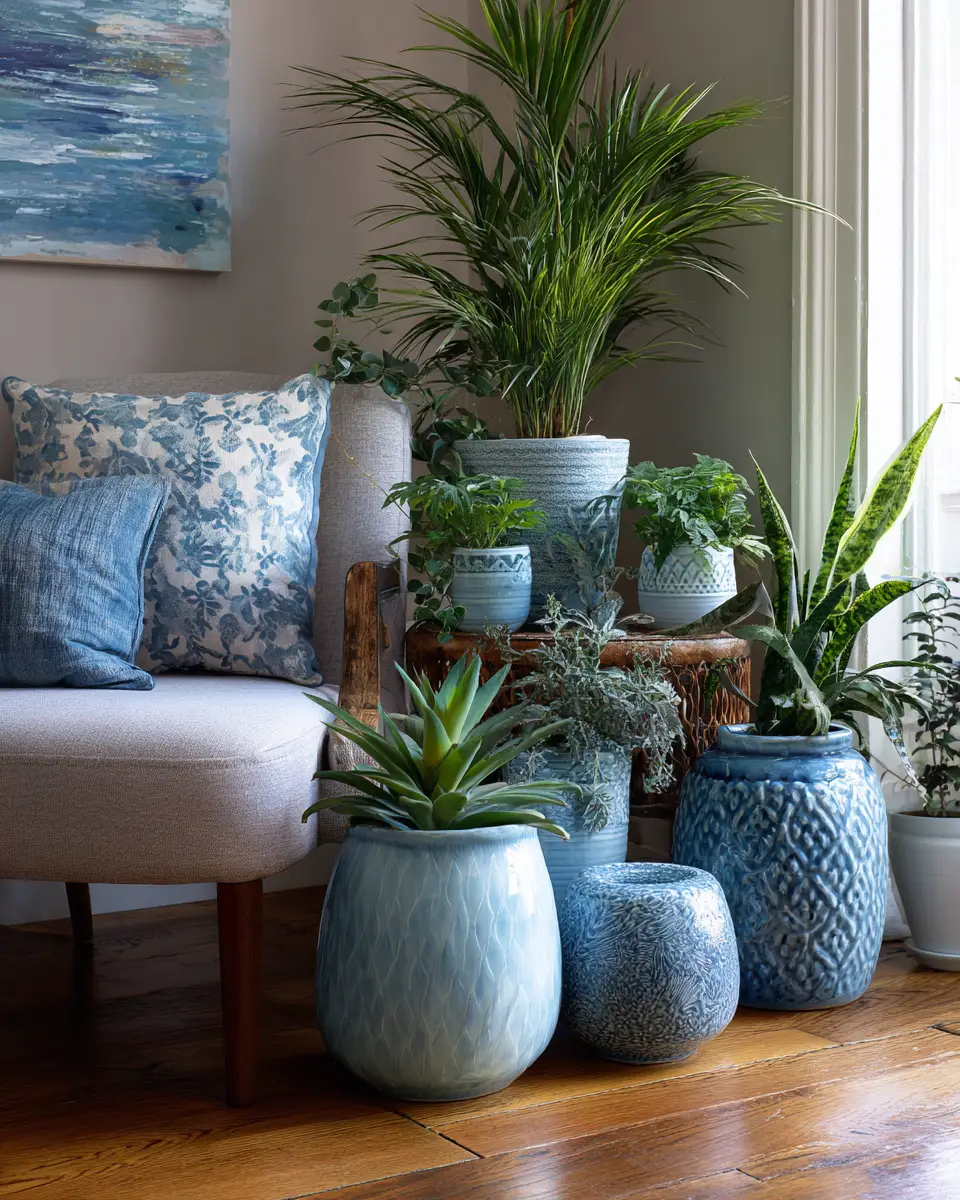 Blue Modern Living Room Decor Ideas