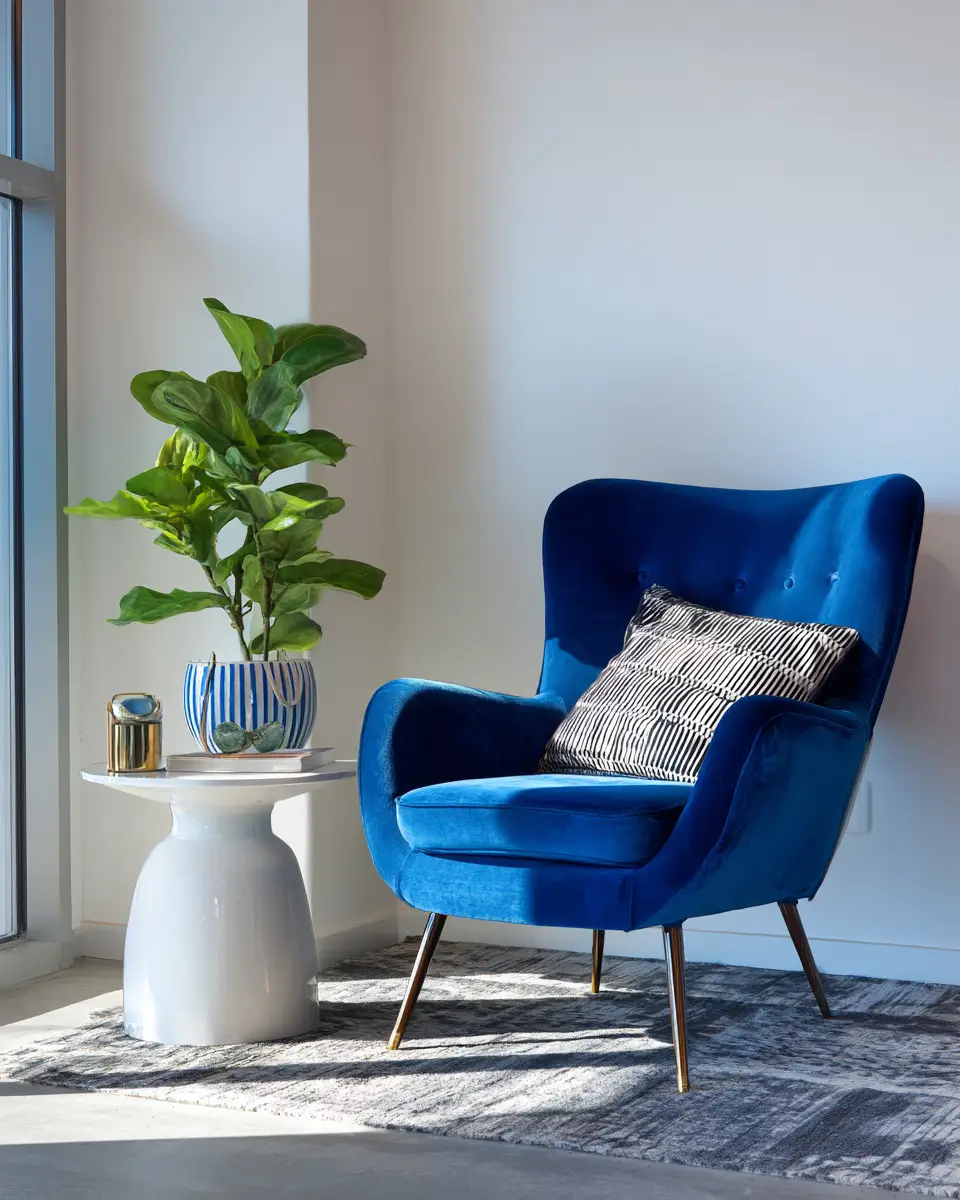 Blue Modern Living Room Decor Ideas