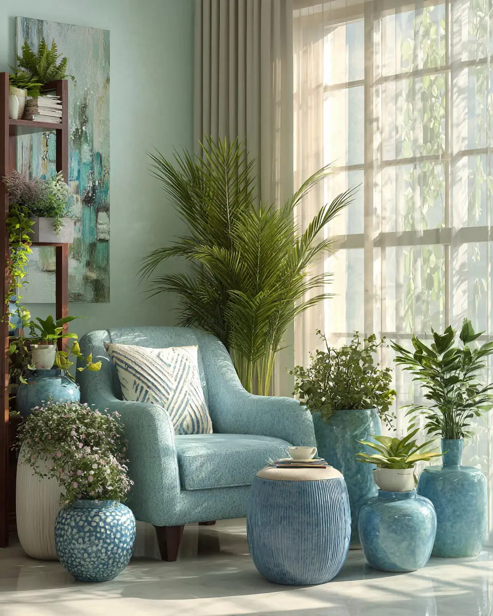 Blue Modern Living Room Decor Ideas