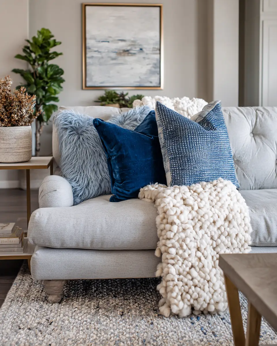 Blue Modern Living Room Decor Ideas