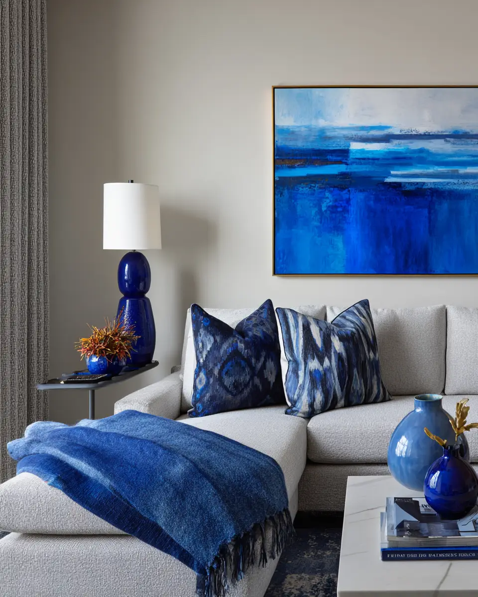 Blue Modern Living Room Decor Ideas