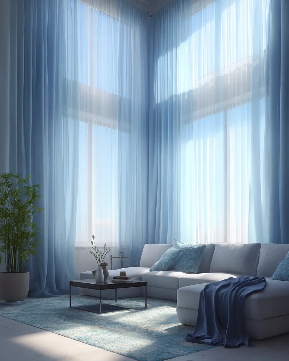 Blue Modern Living Room Decor Ideas