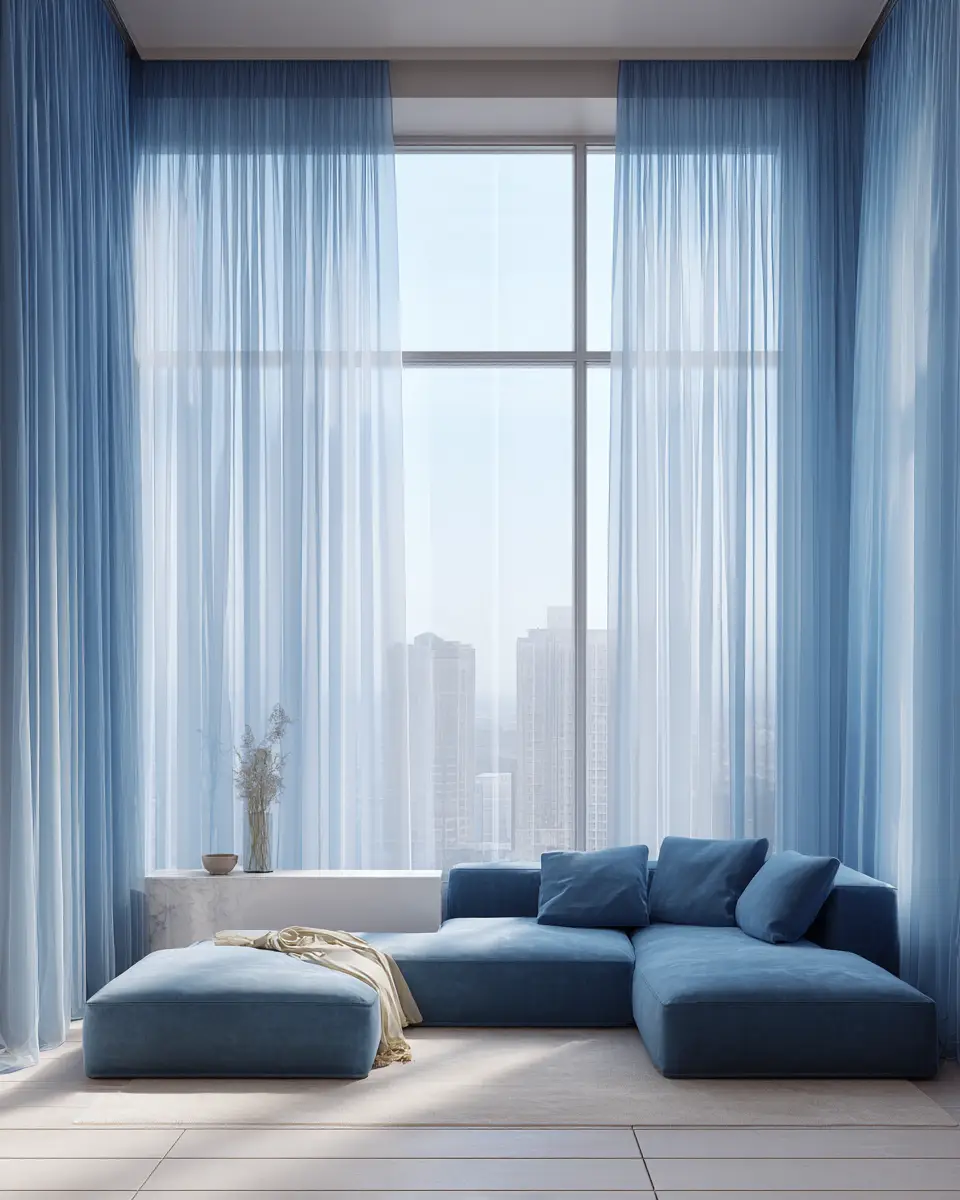 Blue Modern Living Room Decor Ideas