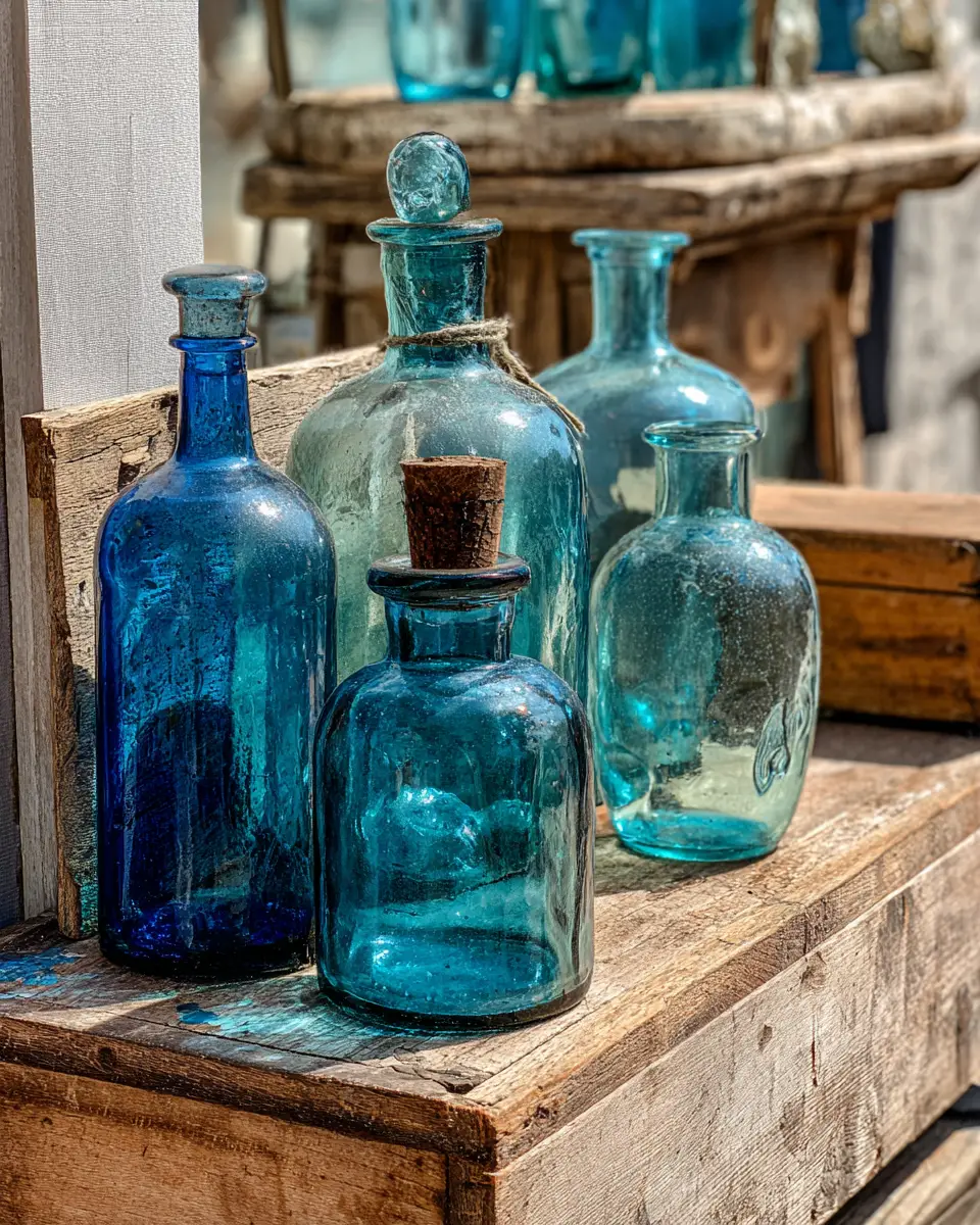 Blue Rustic Balcony Decor Ideas