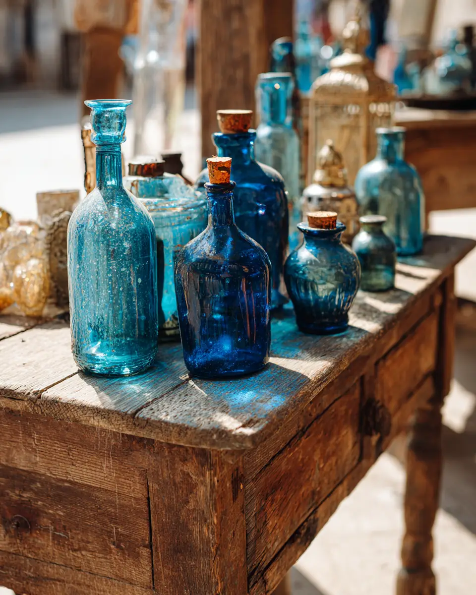 Blue Rustic Balcony Decor Ideas