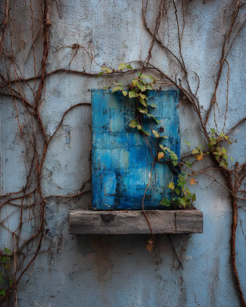 Blue Rustic Balcony Decor Ideas