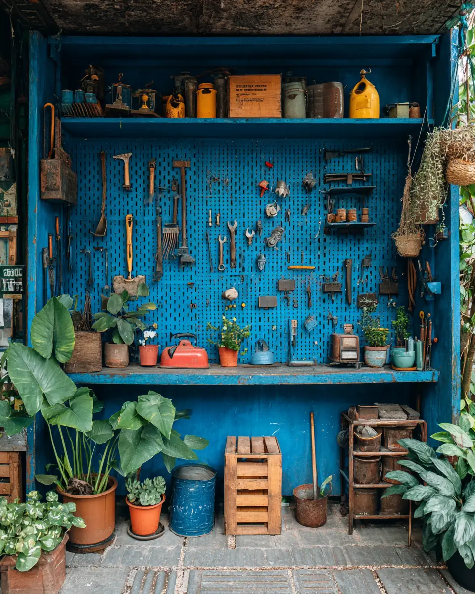 Blue Traditional Garage Decor Ideas