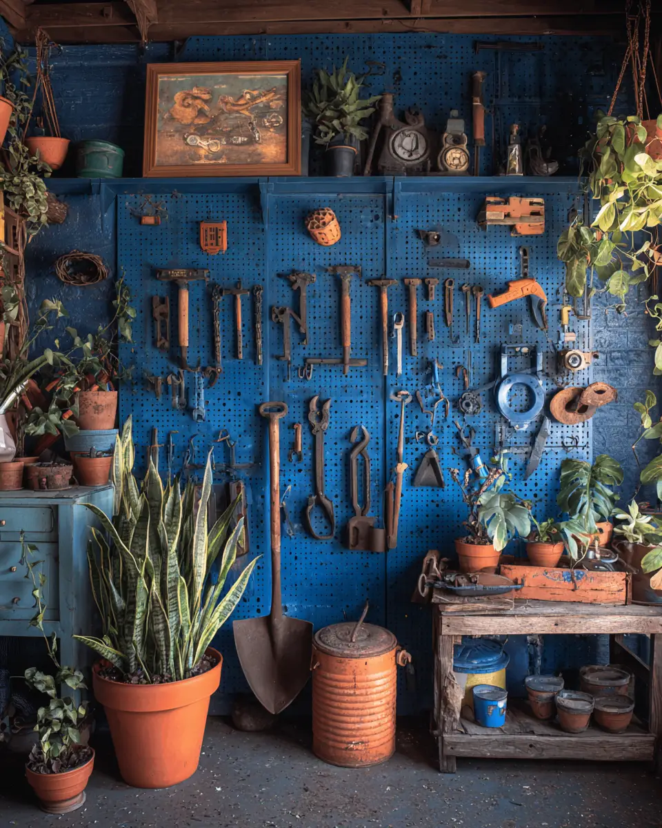 Blue Traditional Garage Decor Ideas