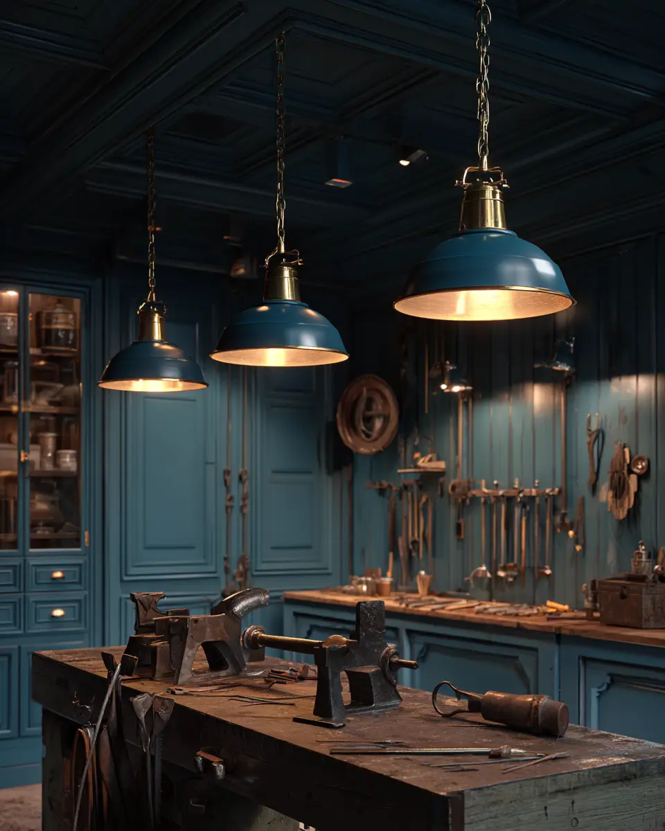 Blue Traditional Garage Decor Ideas