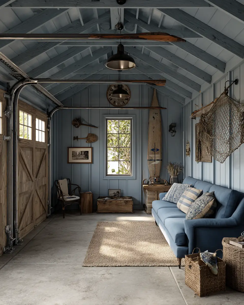 Blue Traditional Garage Decor Ideas