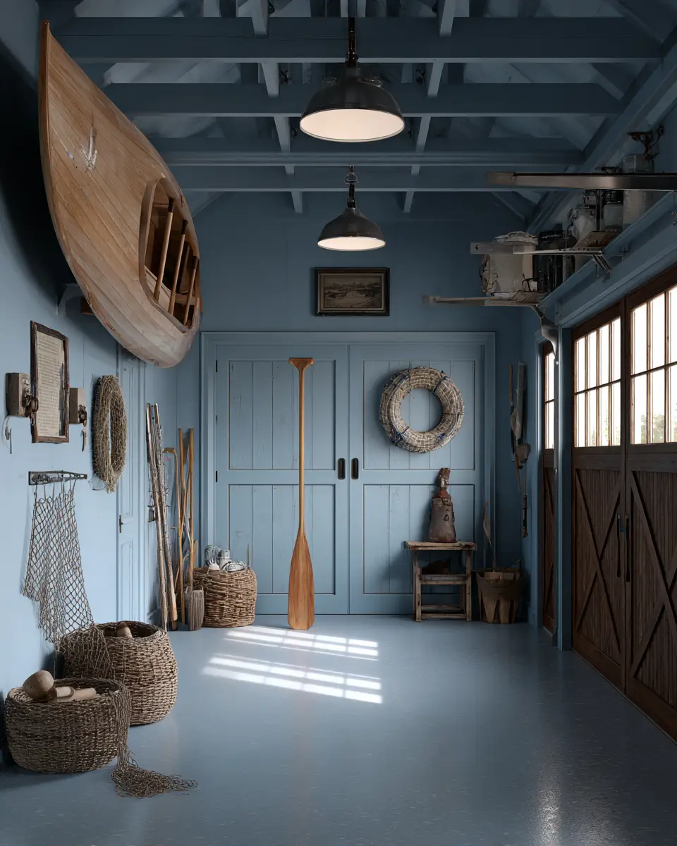Blue Traditional Garage Decor Ideas