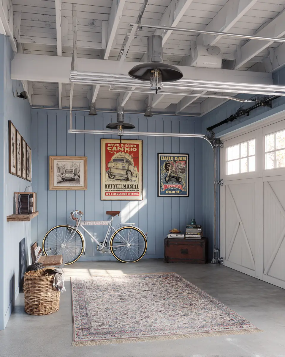 Blue Traditional Garage Decor Ideas