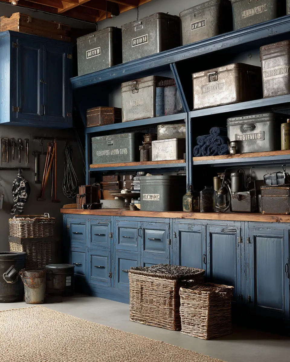 Blue Traditional Garage Decor Ideas