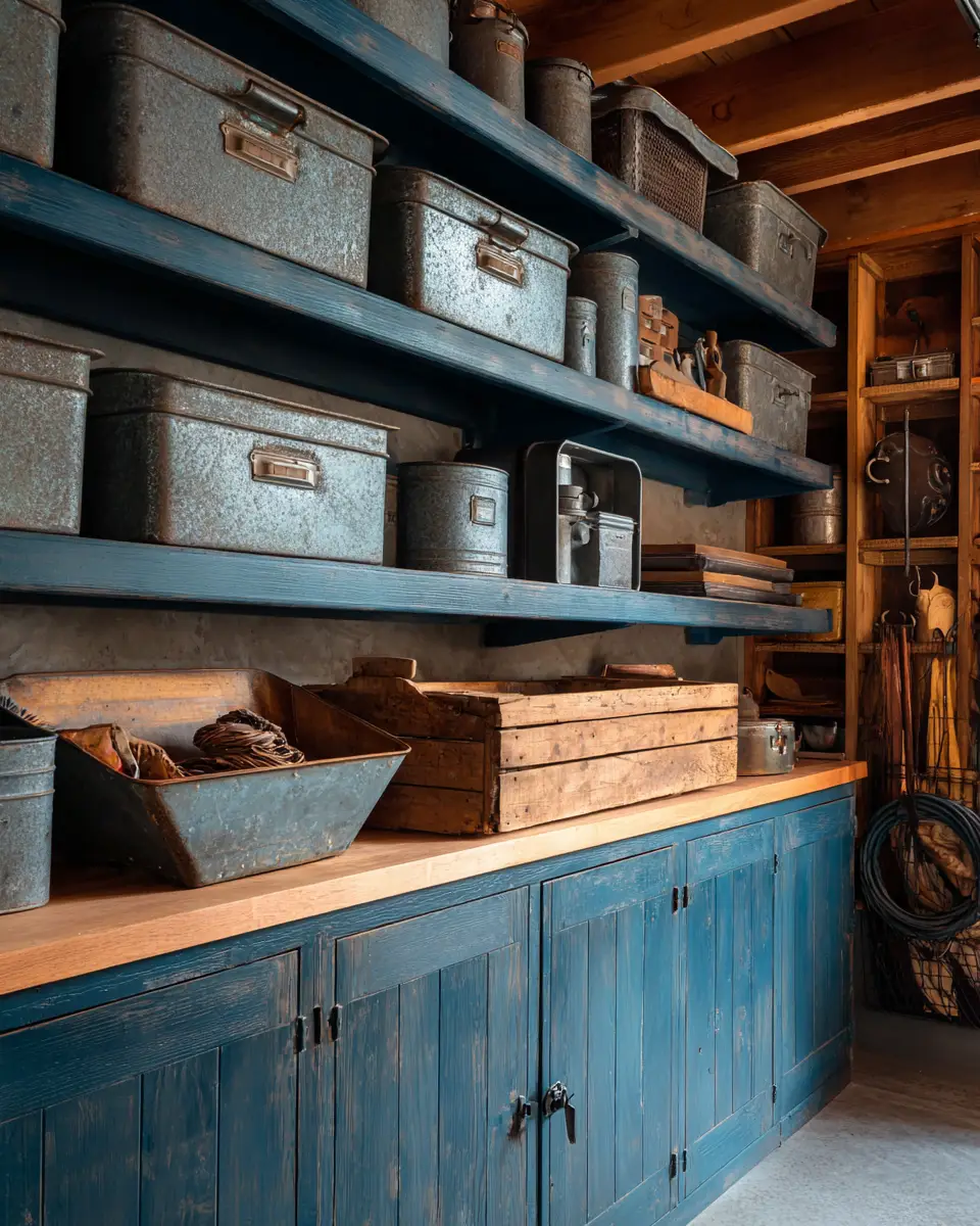 Blue Traditional Garage Decor Ideas