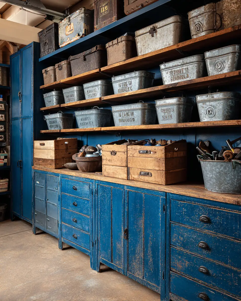 Blue Traditional Garage Decor Ideas