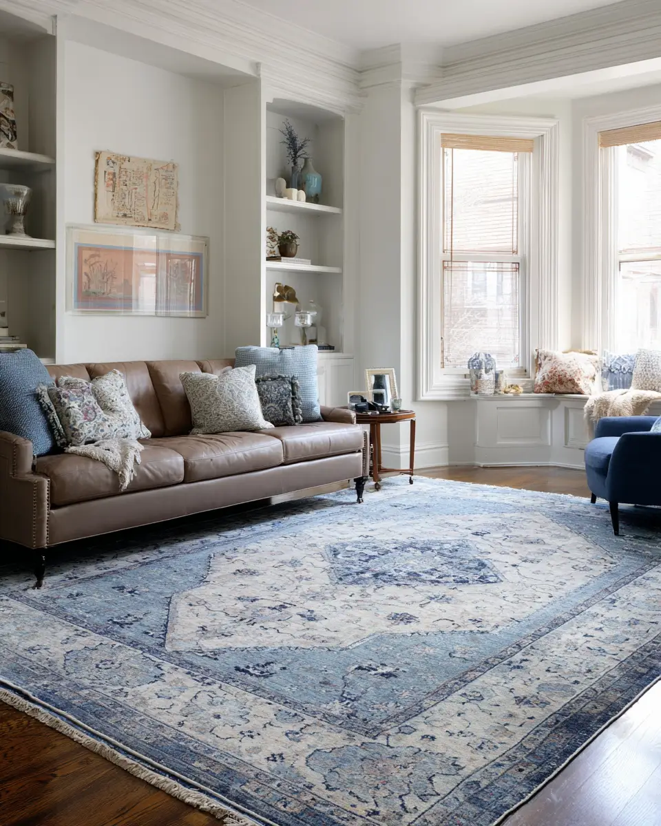 Blue Traditional Living Room Decor Ideas