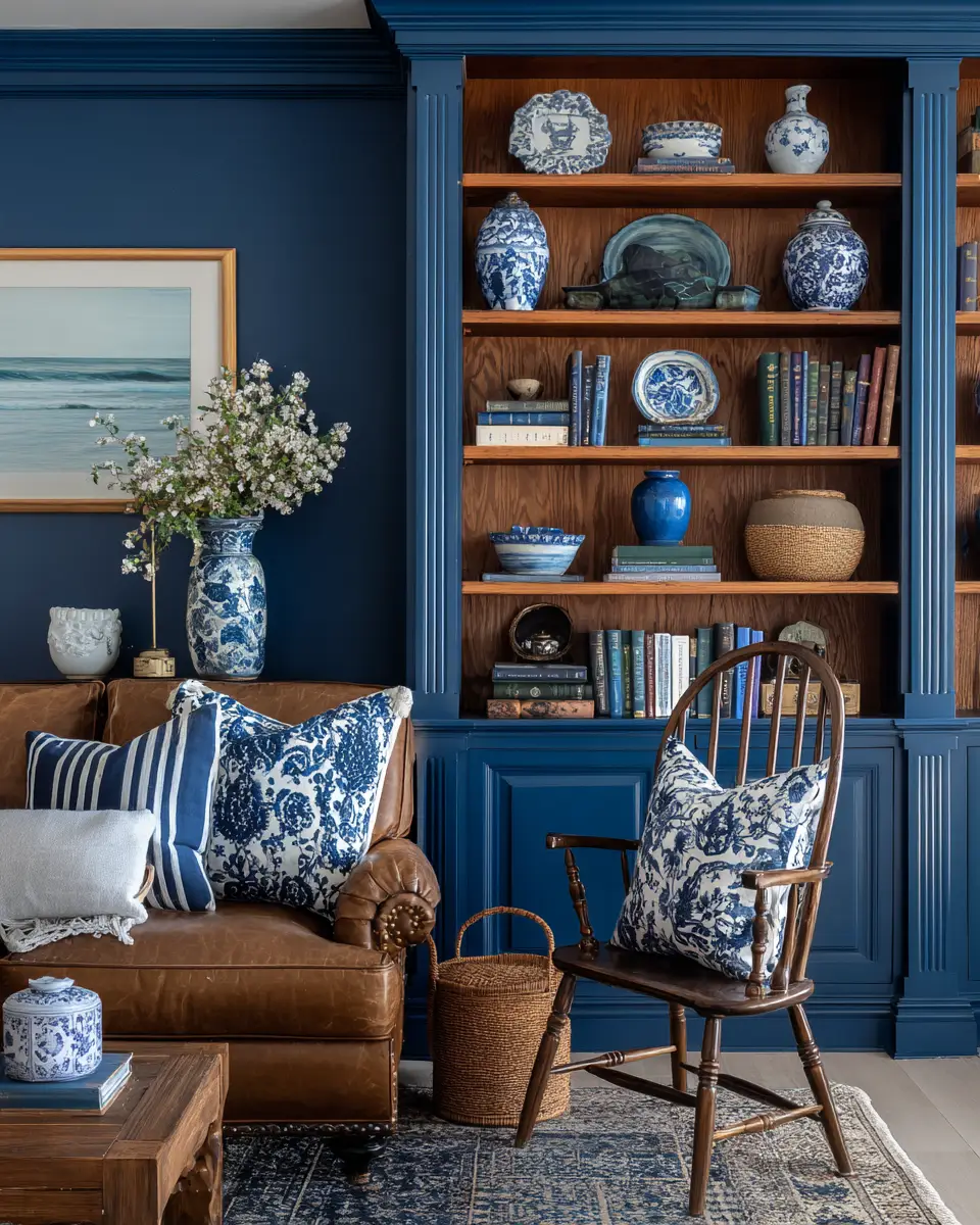 Blue Traditional Living Room Decor Ideas
