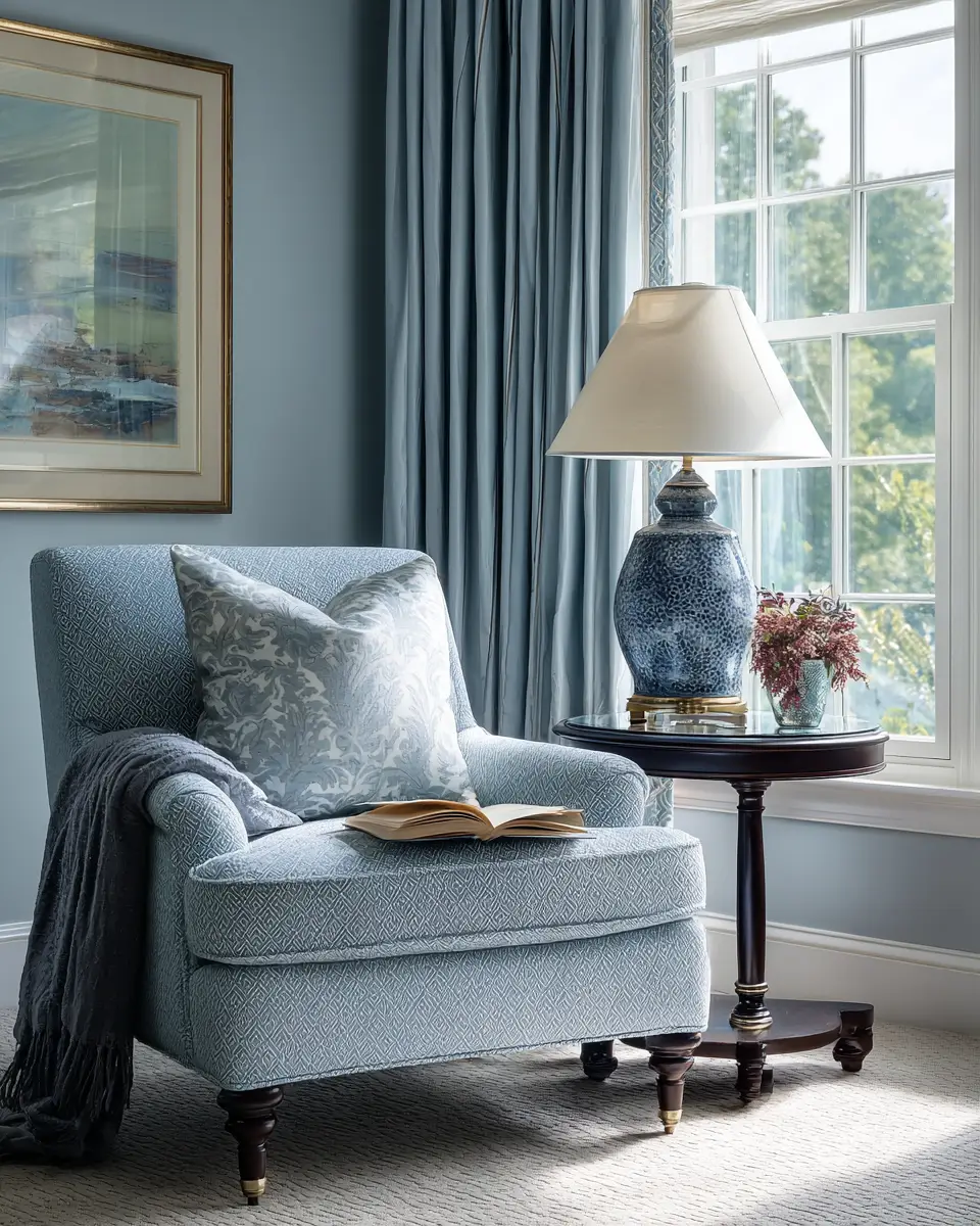 Blue Traditional Living Room Decor Ideas