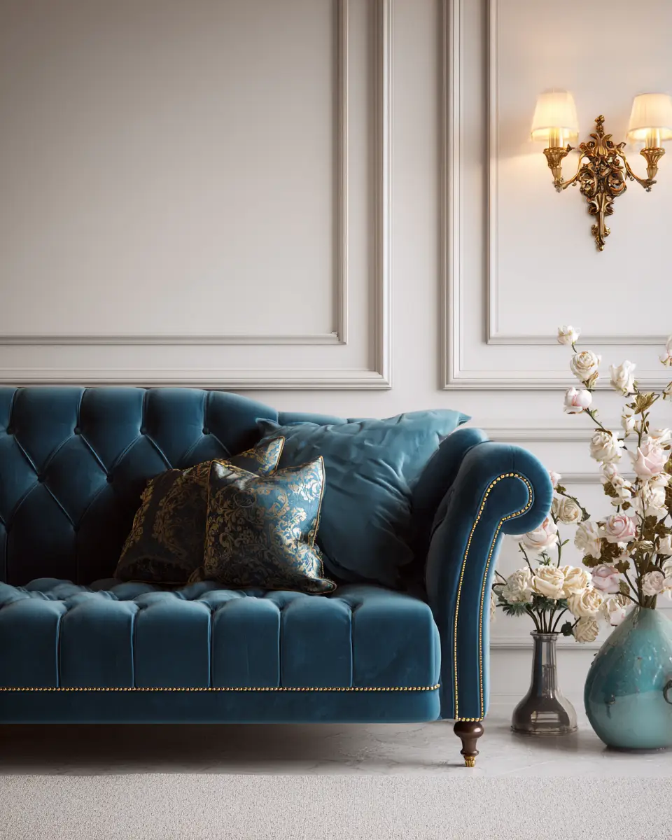 Blue Traditional Living Room Decor Ideas