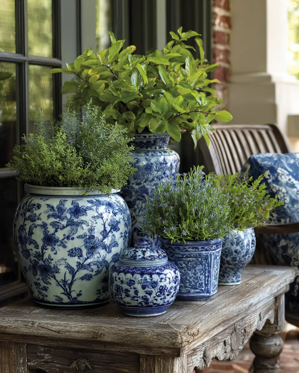 Blue Traditional Porch Decor Ideas