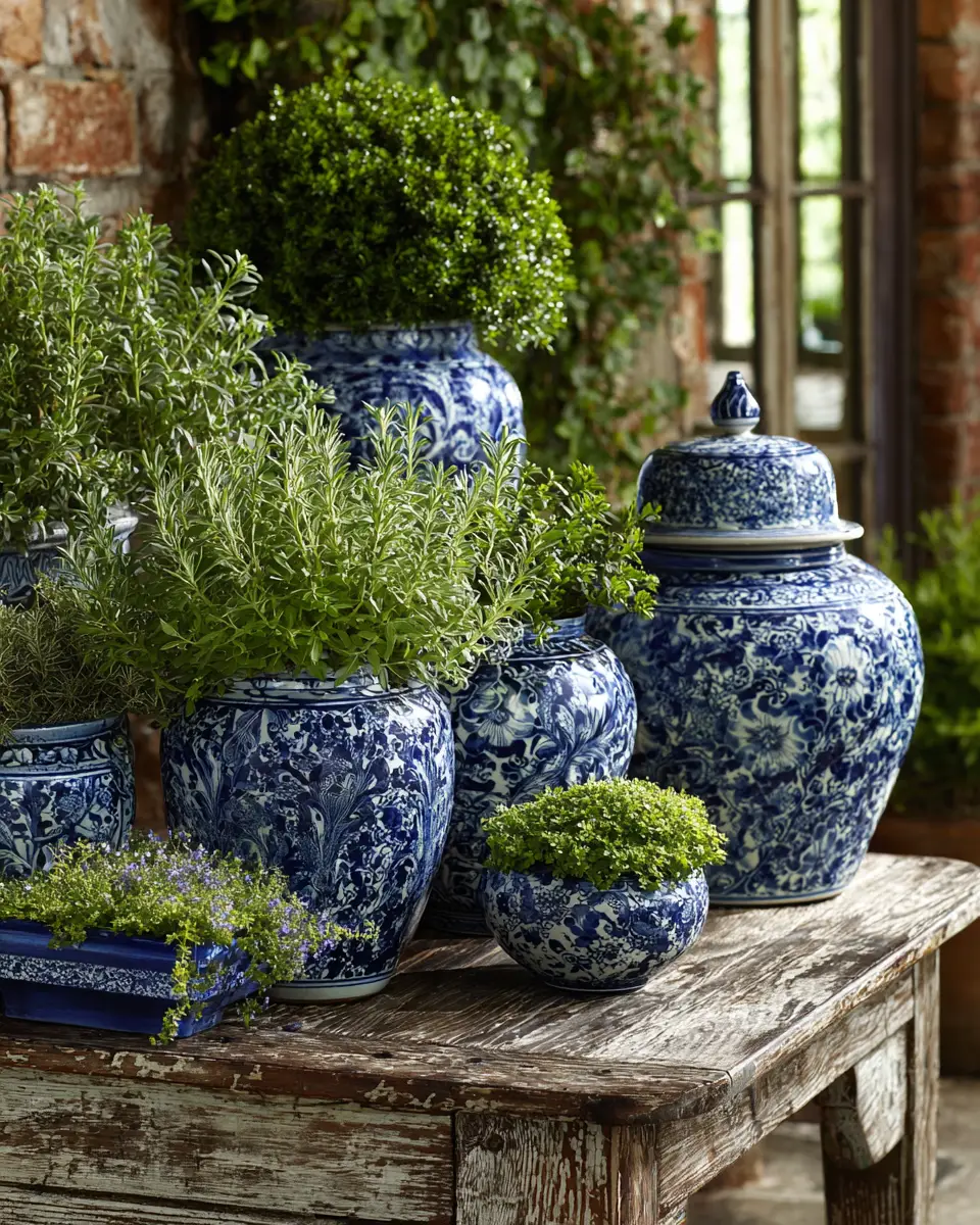 Blue Traditional Porch Decor Ideas