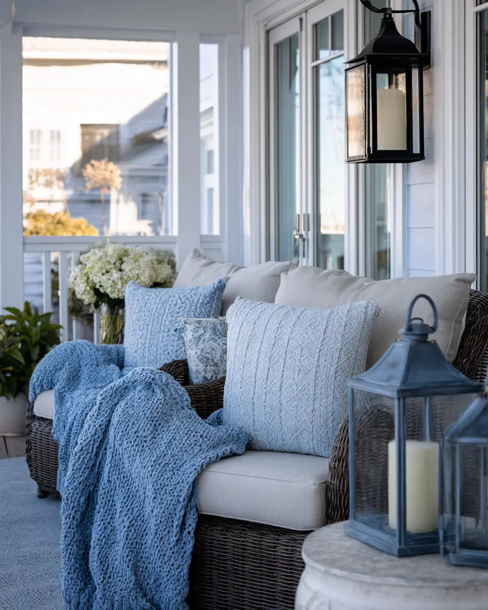 Blue Traditional Porch Decor Ideas