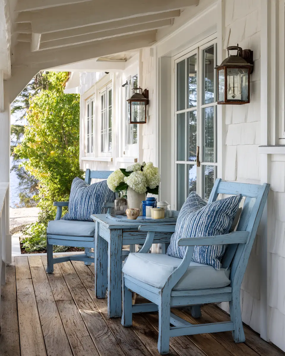 Blue Traditional Porch Decor Ideas
