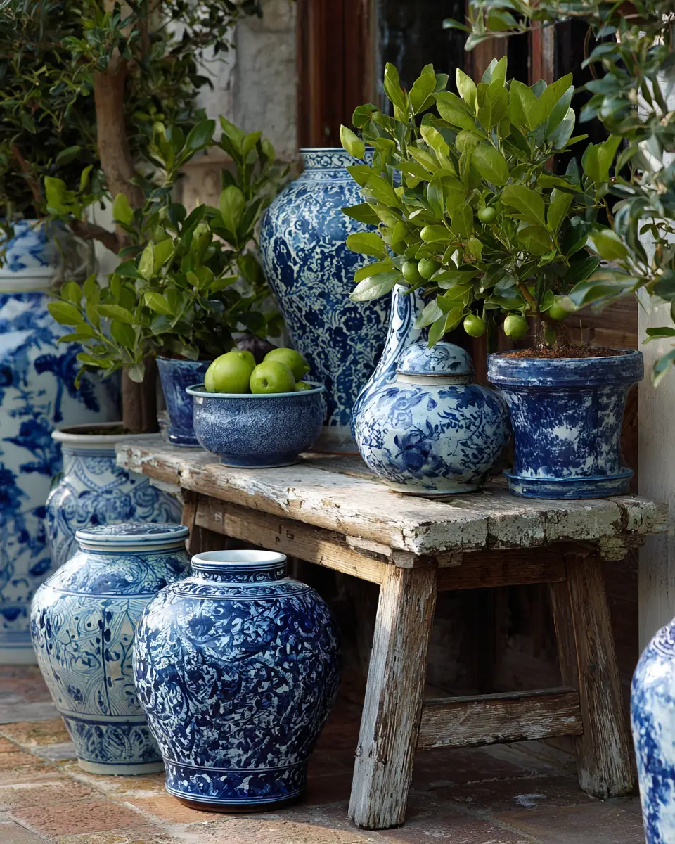 Blue Traditional Porch Decor Ideas