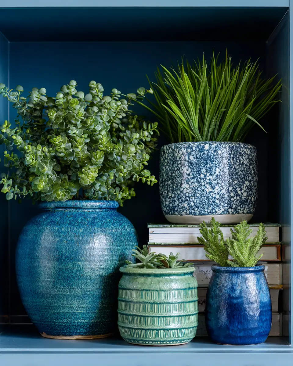 Blue Transitional Home Office Decor Ideas