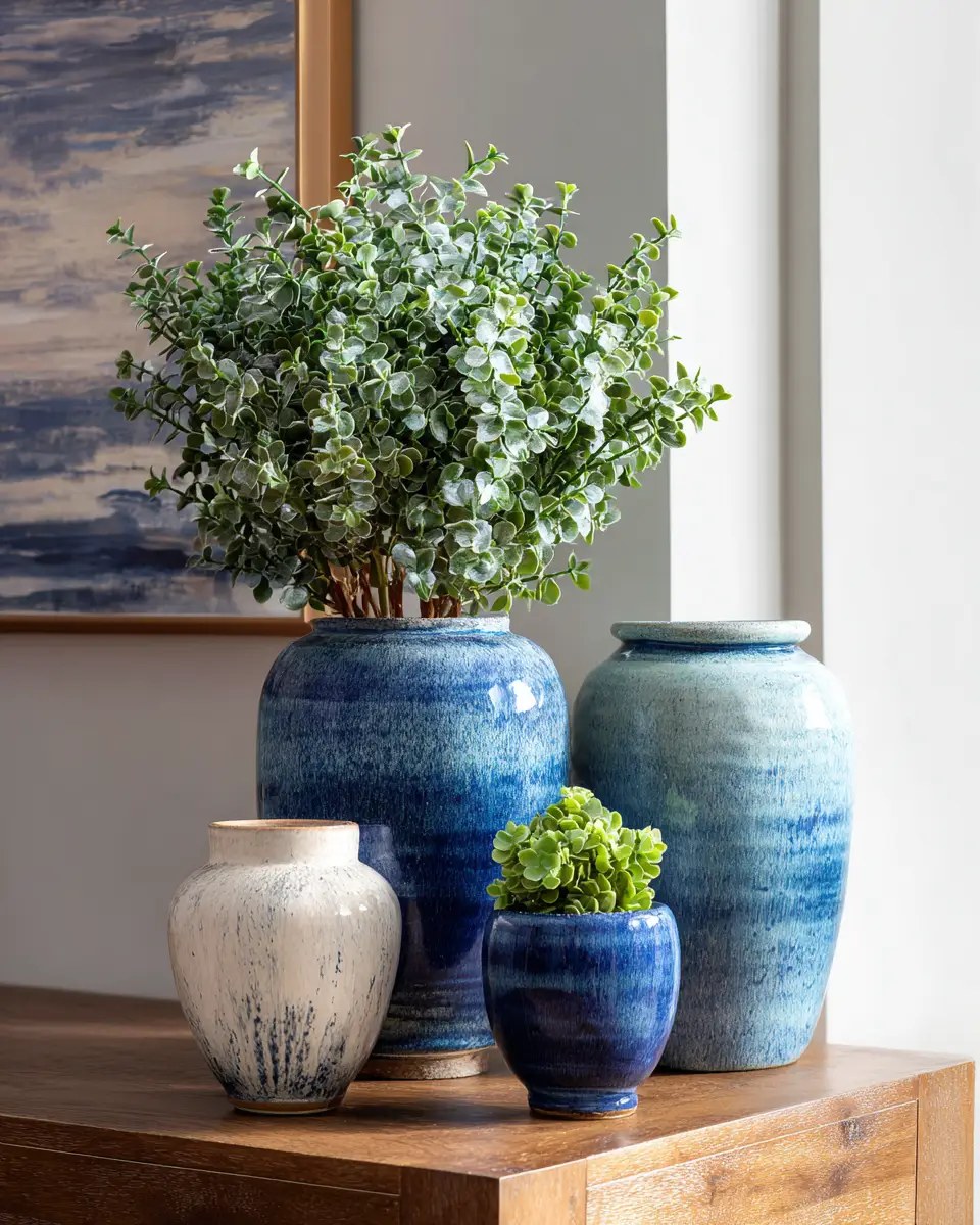 Blue Transitional Home Office Decor Ideas