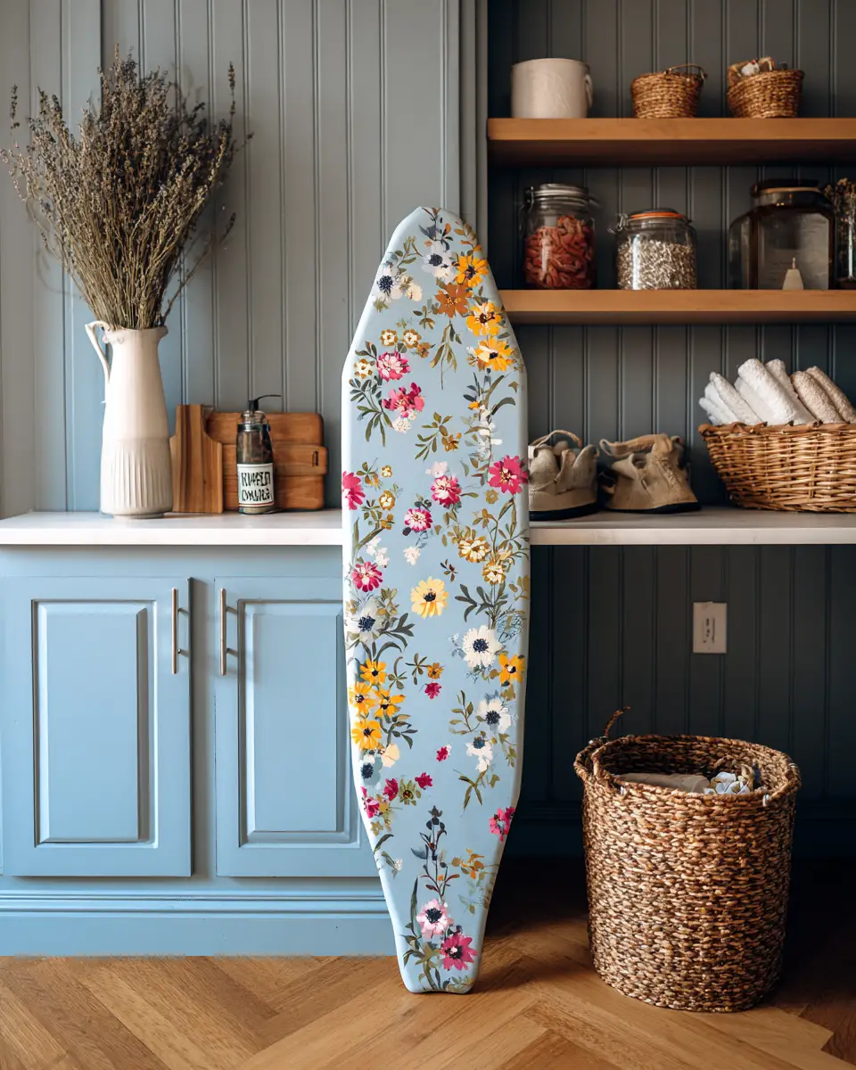 Blue Vintage Laundry Room Decor Ideas