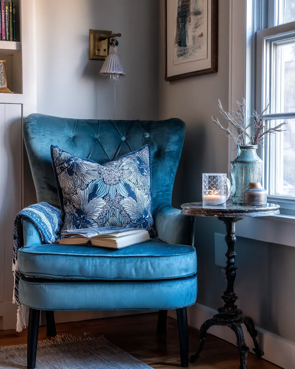 Blue Vintage Laundry Room Decor Ideas