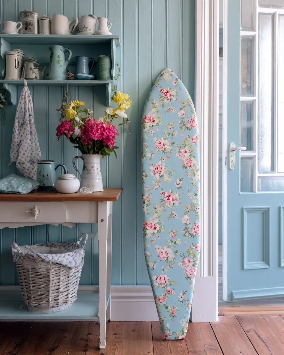 Blue Vintage Laundry Room Decor Ideas