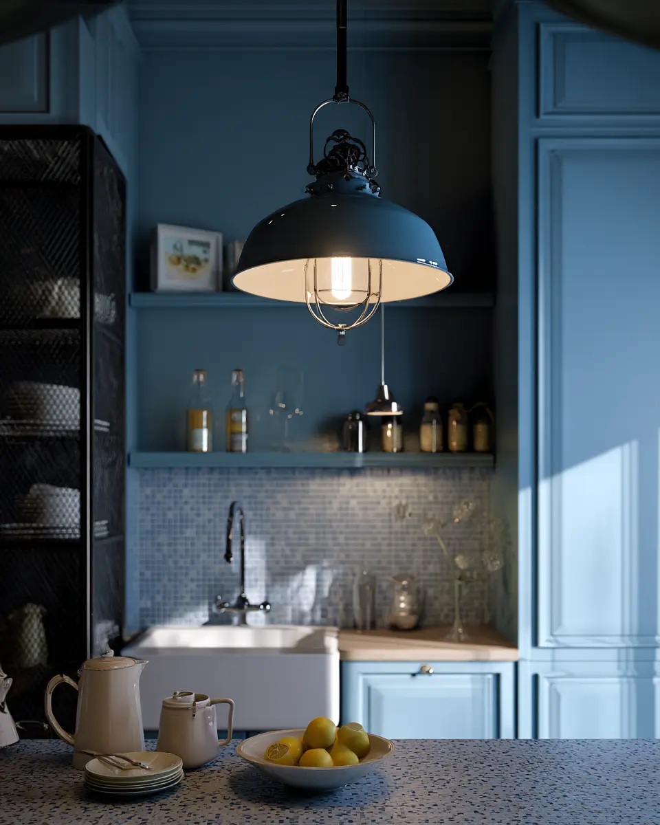 Blue Vintage Laundry Room Decor Ideas