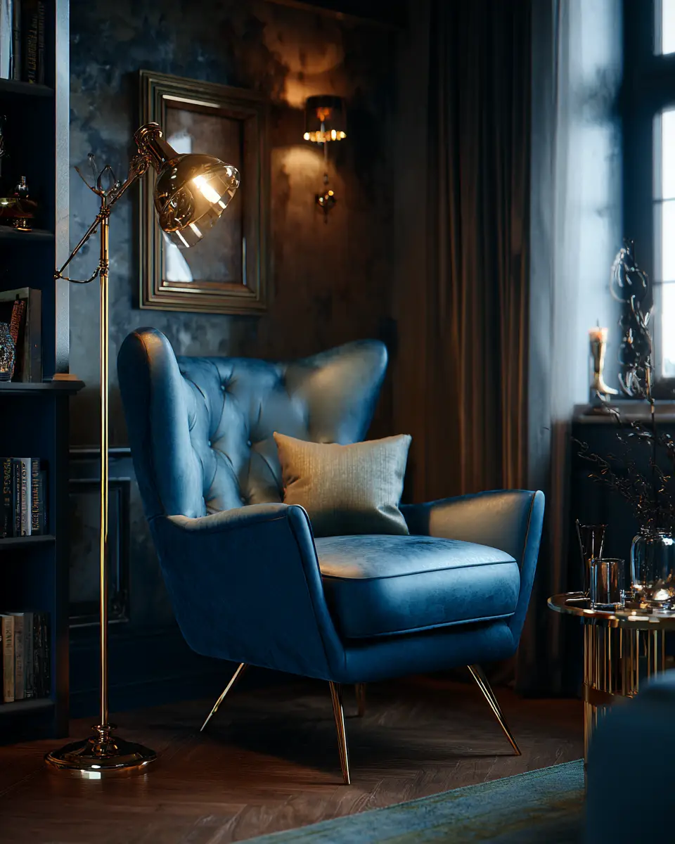 Blue Vintage Living Room Decor Ideas
