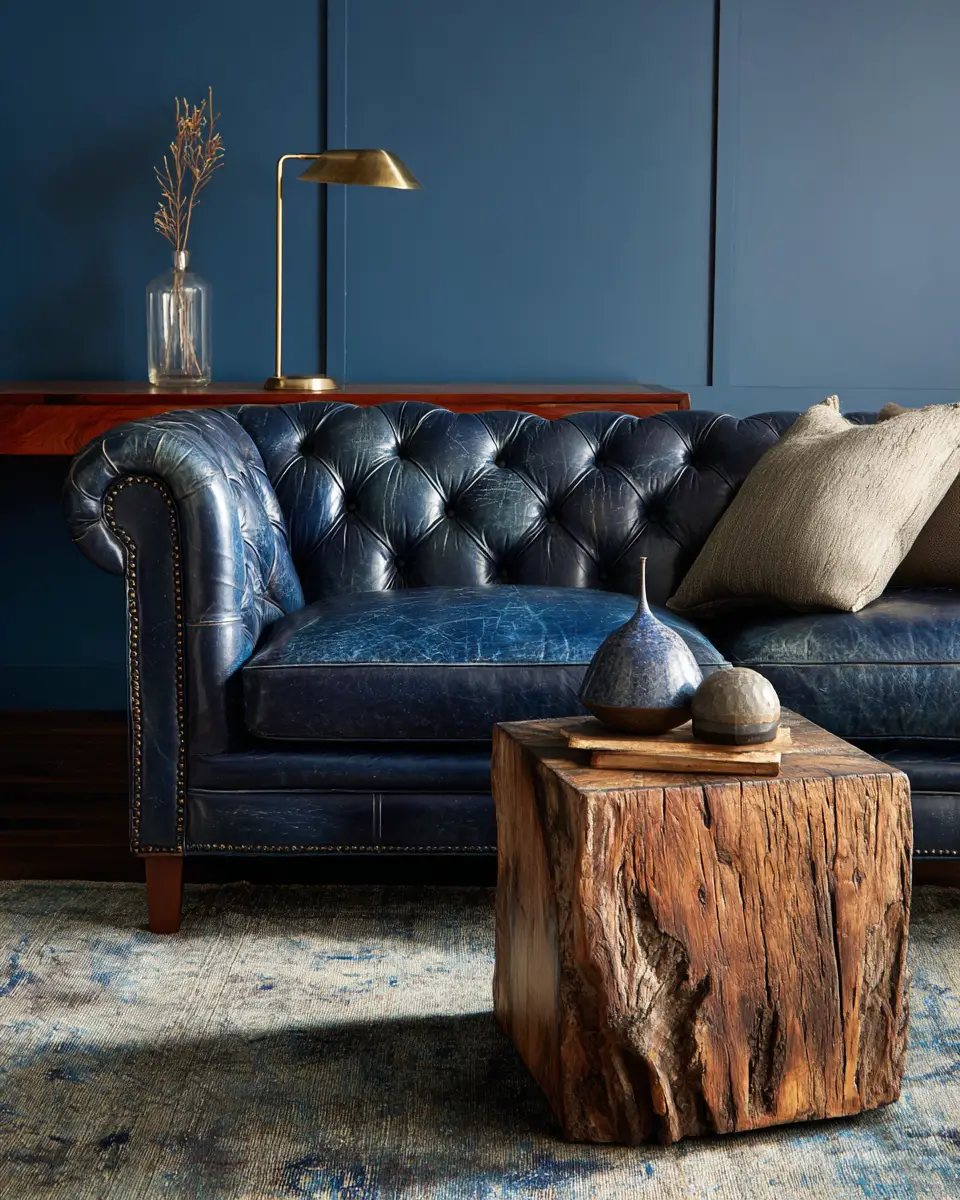 Blue Vintage Living Room Decor Ideas