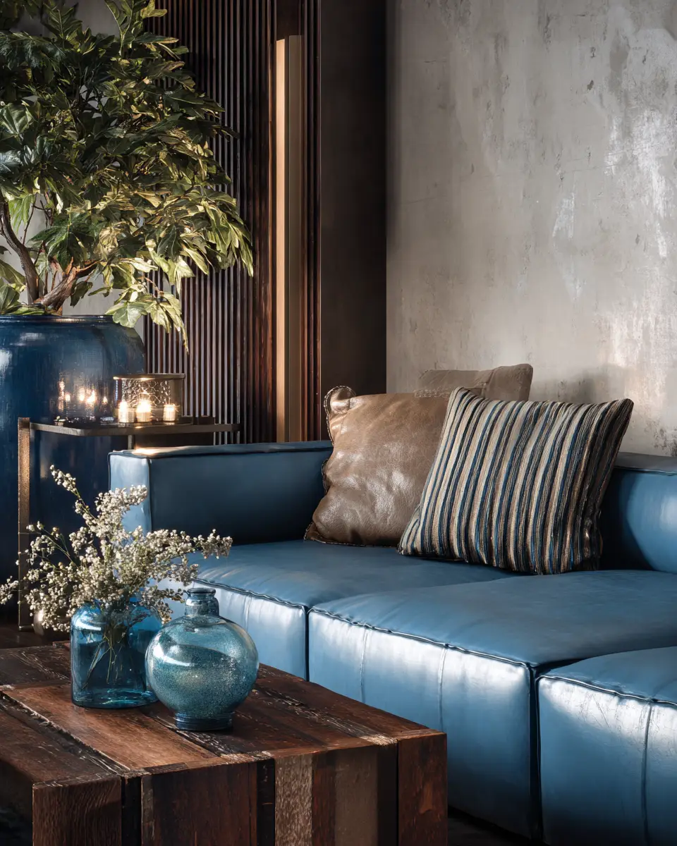 Blue Vintage Living Room Decor Ideas