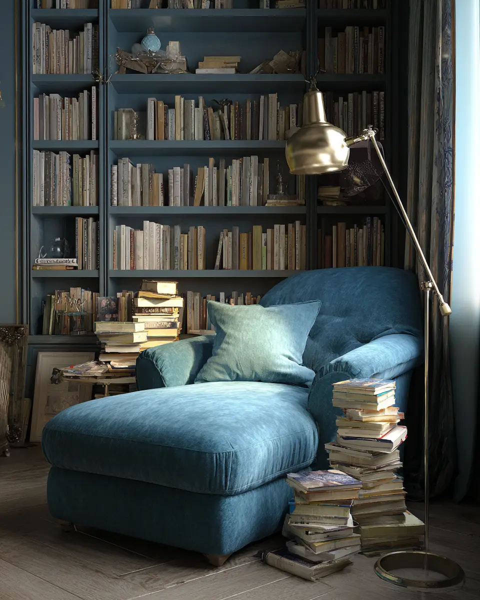 Blue Vintage Living Room Decor Ideas