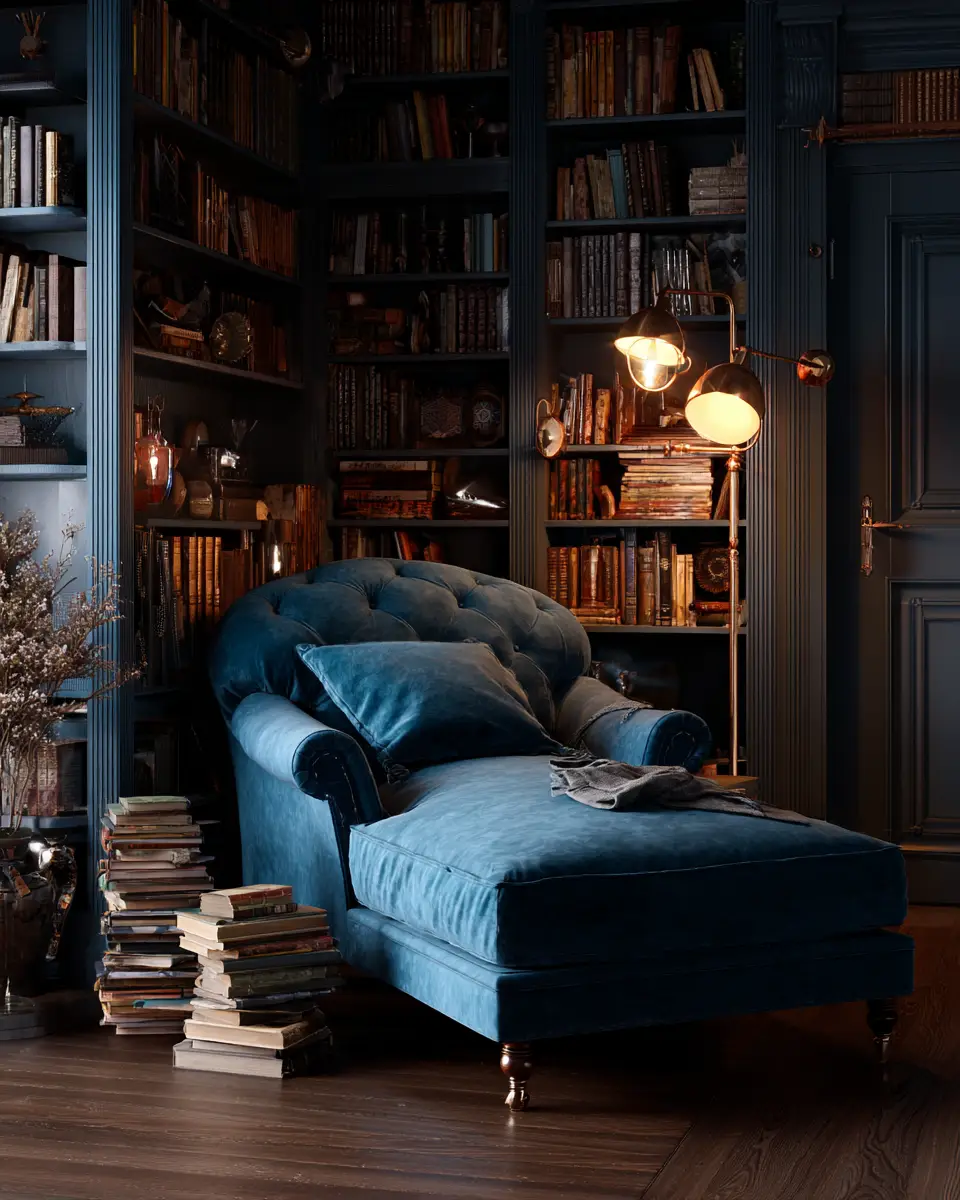 Blue Vintage Living Room Decor Ideas