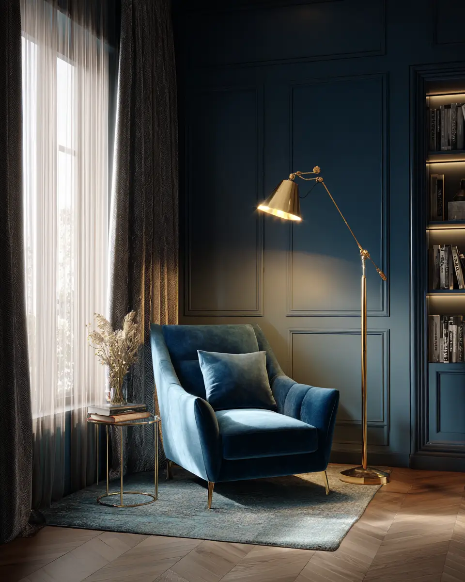 Blue Vintage Living Room Decor Ideas