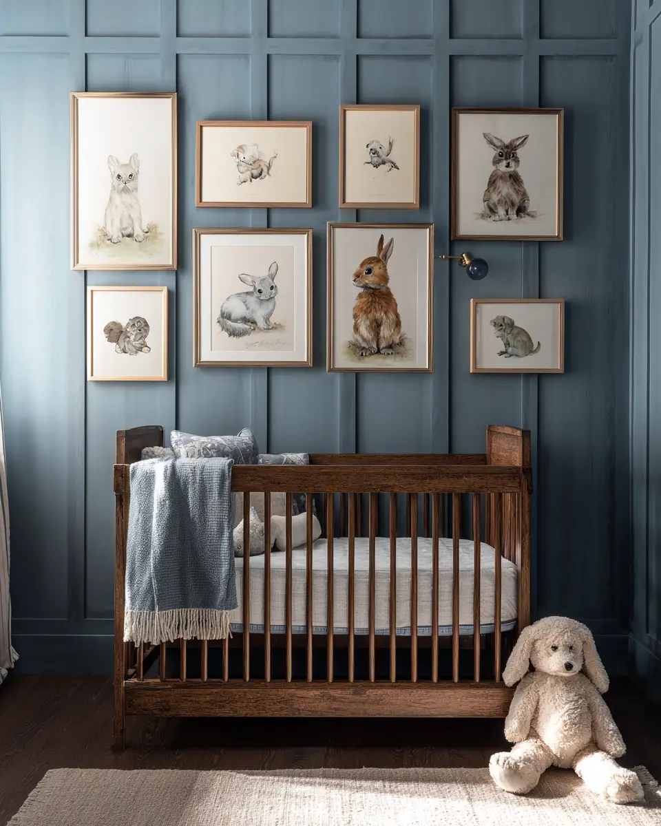 Blue Vintage Nursery Decor Ideas - Featured