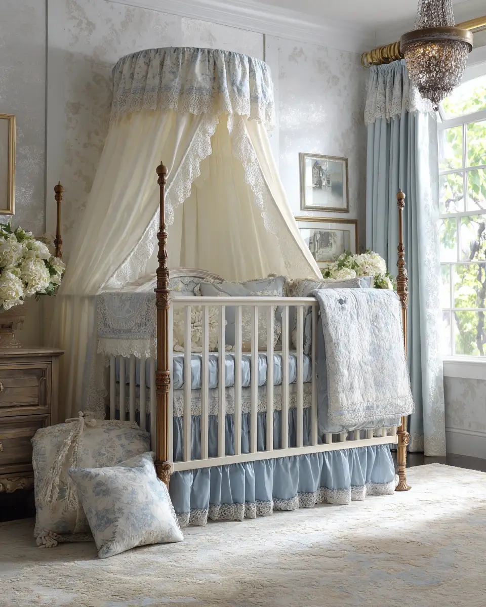 Blue Vintage Nursery Decor Ideas