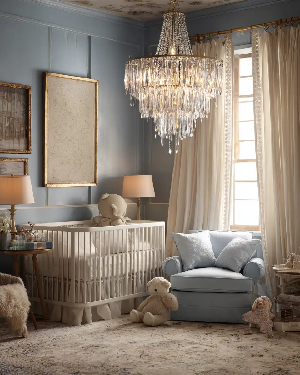Blue Vintage Nursery Decor Ideas