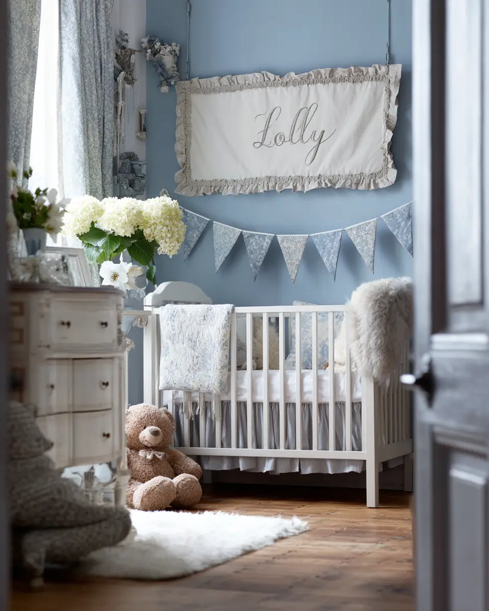 Blue Vintage Nursery Decor Ideas