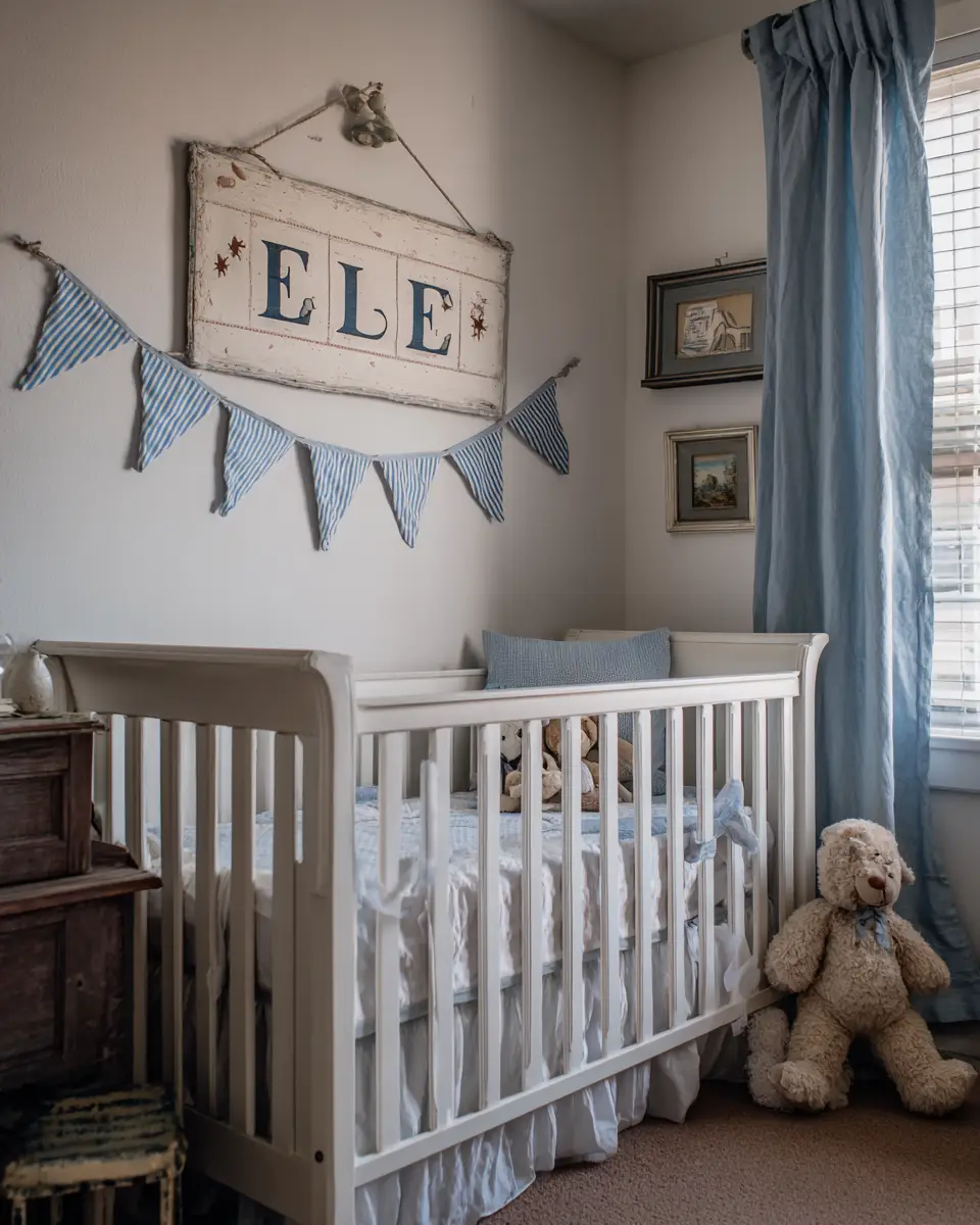 Blue Vintage Nursery Decor Ideas