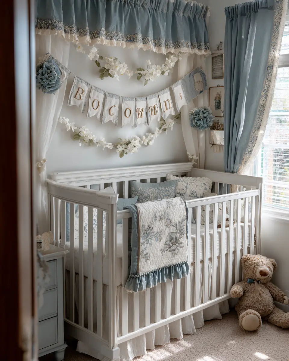 Blue Vintage Nursery Decor Ideas