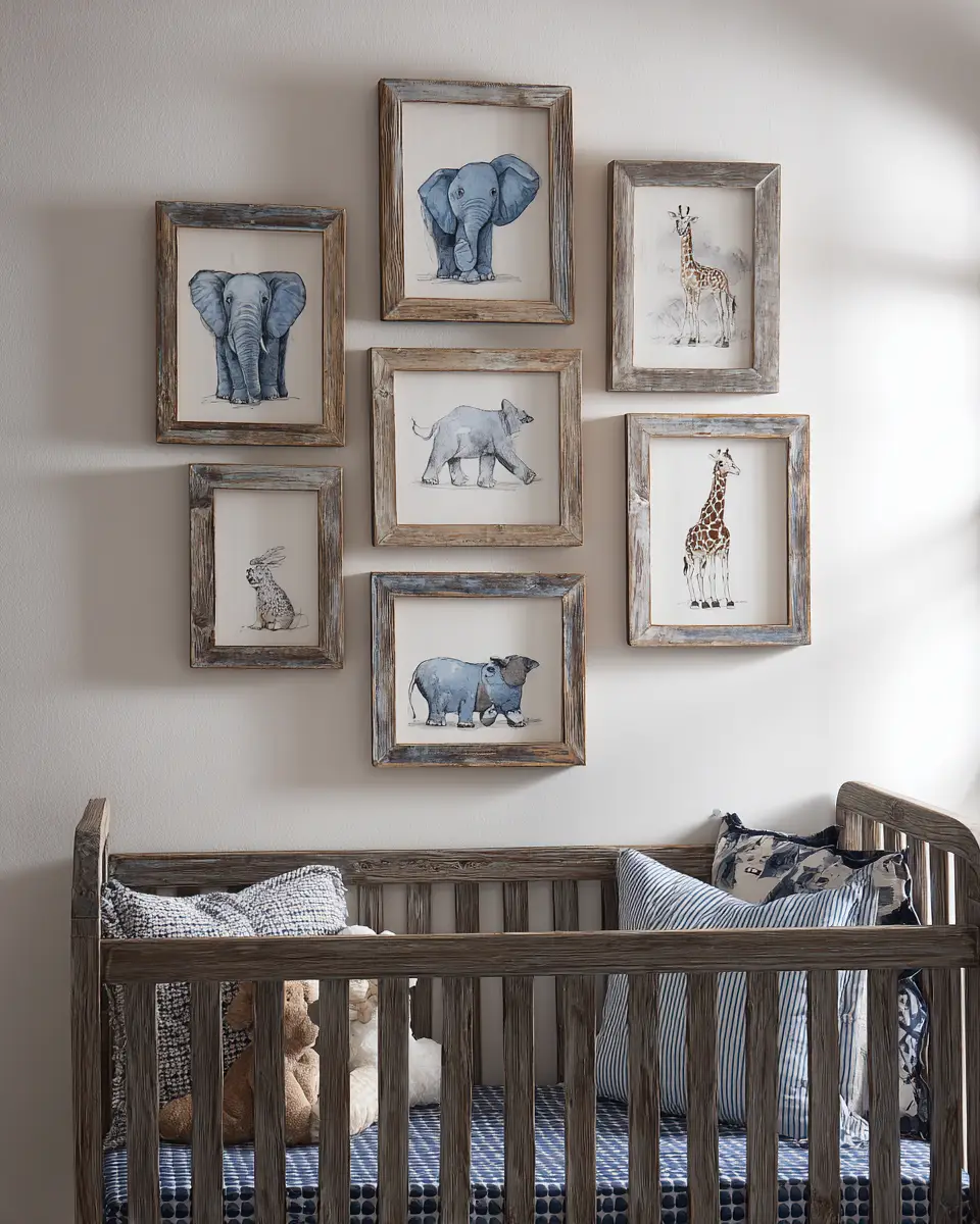 Blue Vintage Nursery Decor Ideas